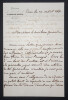 G&eacute;n&eacute;ral Jean-Fran&ccedil;ois BOUGENEL - LETTRE AUTOGRAPHE SIGN&Eacute;E, Paris. Jean-Fran&ccedil;ois BOUGENEL