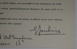 JOUBIN Georges - CARTON D'INVITATION, PALAIS D'ART MODERNE, PARIS 1960. Georges Joubin