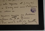 MARTY Georges - Carte lettre autographe sign&eacute;e, Paris. Georges Marty