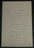 Joseph de BAYE - Belle lettre autographe sign&eacute;e 2 pages 1930. Joseph de BAYE