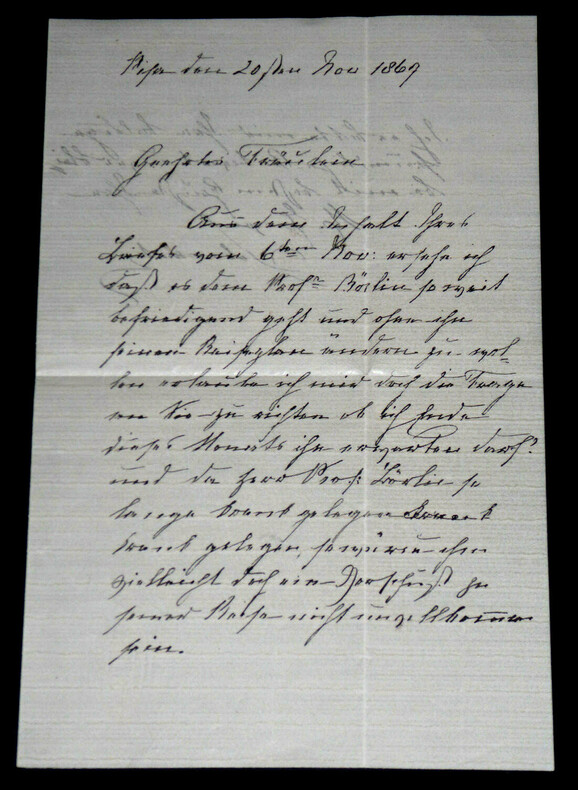 Elpis Melena n&eacute;e Marie Esp&eacute;rance von Schwartz - Lettre autographe sign&eacute;e - 20 novembre 1867. Elpis Melena (Marie Esp&eacute;rance von Schwartz)