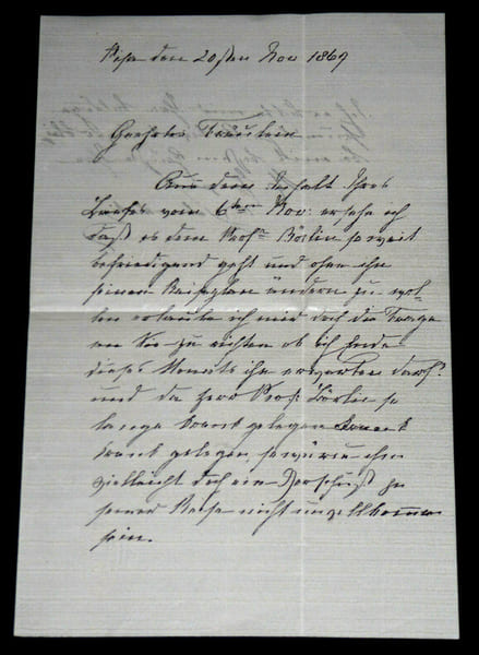 Elpis Melena n&eacute;e Marie Esp&eacute;rance von Schwartz - Lettre autographe sign&eacute;e - 20 novembre 1867. Elpis Melena (Marie Esp&eacute;rance von Schwartz)