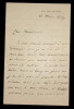 Fran&ccedil;ois-Joseph REGNIER, Acteur de th&eacute;&acirc;tre - LETTRE AUTOGRAPHE SIGN&Eacute;E, 1879. Fran&ccedil;ois-Joseph REGNIER