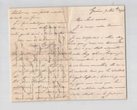 Adolphe Joseph Carcassonne - Lettre autographe signée à Scheler - 4 pages - 1876
