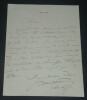 Paul ADAM, &eacute;crivain - LETTRE AUTOGRAPHE SIGN&Eacute;E, 1917. Paul ADAM