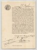 Pouvoir sign&eacute; par J.G. Prudhomme – Collection de 50 auteurs & musiciens. J.G. Prudhomme