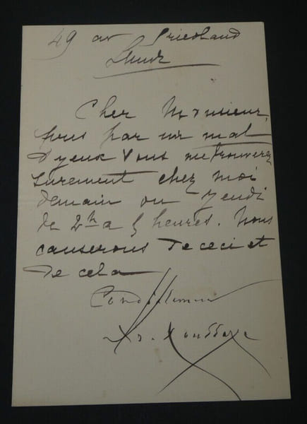 Ars&egrave;ne HOUSSAYE, Homme de lettres - LETTRE AUTOGRAPHE SIGN&Eacute;E. Ars&egrave;ne HOUSSAYE