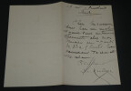 Ars&egrave;ne HOUSSAYE, Homme de lettres - LETTRE AUTOGRAPHE SIGN&Eacute;E. Ars&egrave;ne HOUSSAYE