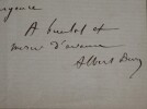 LETTRE AUTOGRAPHE SIGNEE. Albert Duruy