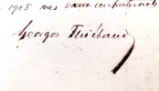 Georges THI&Eacute;BAUD - LETTRE AUTOGRAPHE SIGN&Eacute;E A M. Montorgueil, 1908. Georges THI&Eacute;BAUD