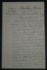Ernest HENDL&Eacute;, Avocat et pr&eacute;fet - LETTRE AUTOGRAPHE SIGN&Eacute;E ROUEN 1886. Ernest HENDL&Eacute;