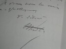 Ernest HENDL&Eacute;, Avocat et pr&eacute;fet - LETTRE AUTOGRAPHE SIGN&Eacute;E ROUEN 1886. Ernest HENDL&Eacute;