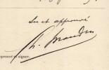 Pouvoir sign&eacute; Charles Maudru – Collection coh&eacute;rente de 50 auteurs & musiciens. Charles Maudru