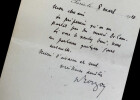 Henry ROUJON, Essayiste - LETTRE AUTOGRAPHE SIGN&Eacute;E, Institut de France, 1910. Henry ROUJON