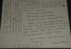 Maurice d'HARTOY Lettre autographe sign&eacute;e d'&eacute;loges &agrave; Roger Valuet 1950 1 page. Maurice d'HARTOY