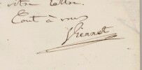Jean Pons Guillaume Viennet - Lettre autographe sign&eacute;e &agrave; M&eacute;lesville - 1845. Jean-Pons-Guillaume Viennet