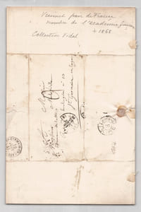 Jean Pons Guillaume Viennet - Lettre autographe signée à Mélesville - 1845