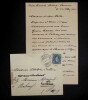 LAZZARI Sylvio LETTRE AUTOGRAPHE SIGN&Eacute;E &Agrave; Adolphe JULLIEN, ENVELOPPE, PARIS, 1905. Sylvio Lazzari