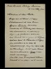 LAZZARI Sylvio LETTRE AUTOGRAPHE SIGN&Eacute;E &Agrave; Adolphe JULLIEN, ENVELOPPE, PARIS, 1905. Sylvio Lazzari