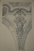 Pendentif de la vo&ucirc;te centrale de l'&eacute;glise Saint-Sulpice — Dessin original sign&eacute;, encre, vers 1930. Louis Henri Laffill&eacute;e