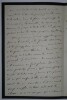 MANUEL Eug&egrave;ne - LETTRE AUTOGRAPHE SIGN&Eacute;E &Agrave; Edmond ABOUT, PASSY, AO&Ucirc;T 1883. Eug&egrave;ne Manuel