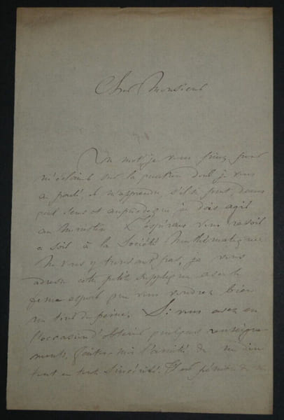 Hippolyte-Guillaume LEMONNIER, Conf&eacute;rencier - LETTRE AUTOGRAPHE SIGN&Eacute;E, 1879. Hippolyte-Guillaume LEMONNIER