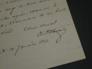 Louis Pierre Alexis POTHUAU - Lettre autographe sign&eacute;e 10 janvier 1882 Paris. Louis Pierre Alexis POTHUAU