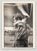 Jean Echenoz - Photographie carte postale noir et blanc d&eacute;dicac&eacute;e & sign&eacute;e. Jean Echenoz