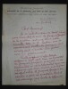 REY Robert - LETTRE AUTOGRAPHE SIGN&Eacute;E MINIST&Egrave;RE JEUNESSE ET ART, PARIS 1947. Robert Rey