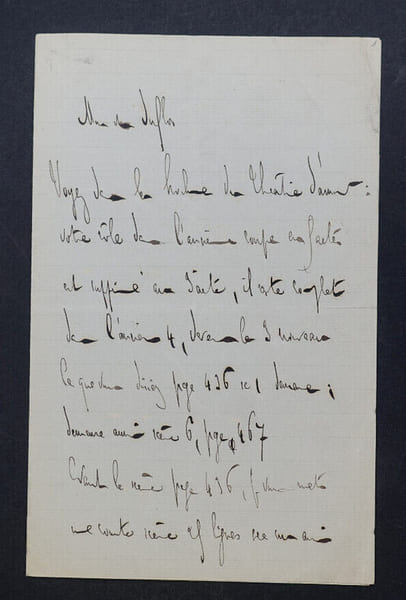 Georges DE PORTO-RICHE, dramaturge - LETTRE AUTOGRAPHE SIGN&Eacute;E. Georges DE PORTO-RICHE