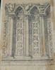 Soubassement d'un portail de Notre-Dame de Paris - Dessin original sign&eacute; &agrave; l'encre vers 1930. Louis Henri Laffill&eacute;e