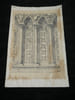 Soubassement d'un portail de Notre-Dame de Paris - Dessin original sign&eacute; &agrave; l'encre vers 1930. Louis Henri Laffill&eacute;e