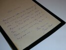 LETTRE AUTOGRAPHE SIGN&Eacute;E, PAPIER DE DEUIL. Georges Ohnet