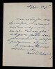 Am&eacute;d&eacute;e ACHARD, Journaliste - LETTRE AUTOGRAPHE SIGN&Eacute;E, Dieppe. Am&eacute;d&eacute;e ACHARD