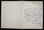 Am&eacute;d&eacute;e ACHARD, Journaliste - LETTRE AUTOGRAPHE SIGN&Eacute;E, Dieppe. Am&eacute;d&eacute;e ACHARD