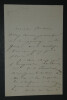 G&eacute;n&eacute;ral &Eacute;mile F&eacute;lix FLEURY - LETTRE AUTOGRAPHE SIGN&Eacute;E. &Eacute;mile F&eacute;lix FLEURY