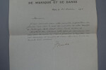Jacques ROUCH&Eacute;, Biographe - LETTRE AUTOGRAPHE SIGN&Eacute;E, 1915. Jacques ROUCH&Eacute;