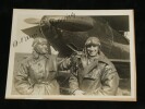 Photographie sign&eacute;e – Dieudonn&eacute; Costes & Robert Thi&eacute;ry – 1925 Breguet. Dieudonn&eacute; Costes & Robert Thi&eacute;ry