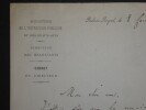 LETTRE AUTOGRAPHE SIGN&Eacute;E, INSTRUCTION PUBLIQUE, PARIS, 1891. LARROUMET Gustave