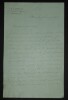Lettre autographe sign&eacute;e, en-t&ecirc;te Le Figaro. Hippolyte Villemessant
