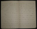 LOCLE Camille du - LETTRE AUTOGRAPHE SIGNEE, ROME 6 pages. Camille du Locle