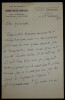 MARCOUX Giovanni LETTRE AUTOGRAPHE SIGN&Eacute;E, GRAND TH&Eacute;&Acirc;TRE MUNICIPAL BORDEAUX 1950. Giovanni Vanni MARCOUX