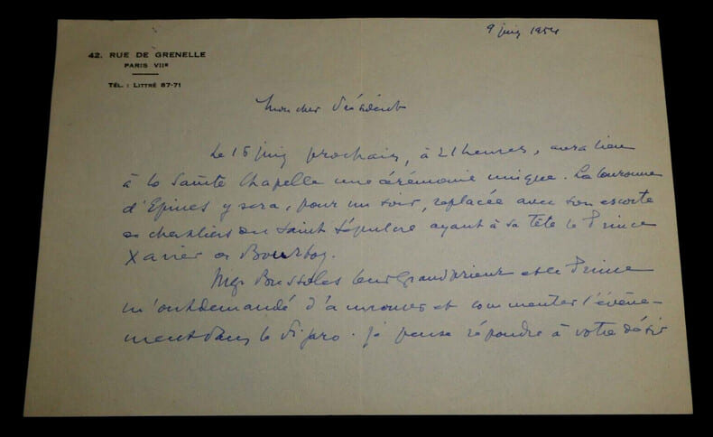 Michel RIQUET - LETTRE AUTOGRAPHE SIGN&Eacute;E adress&eacute;e &agrave; ... , 1954. Michel RIQUET