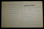 Michel RIQUET - LETTRE AUTOGRAPHE SIGN&Eacute;E adress&eacute;e &agrave; ... , 1954. Michel RIQUET
