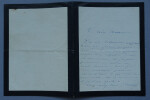 Octave FEUILLET - LETTRE AUTOGRAPHE SIGN&Eacute;E DE DEUIL. Octave FEUILLET