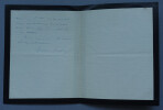 Octave FEUILLET - LETTRE AUTOGRAPHE SIGN&Eacute;E DE DEUIL. Octave FEUILLET
