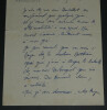 Lettre autographe sign&eacute;e &agrave; Henri Chemu, 21 juillet 1929, autour de Moli&egrave;re. Ren&eacute; THUILLIER