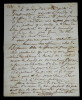 FIERCINES, repr&eacute;sentant du peuple - LETTRE AUTOGRAPHE SIGN&Eacute;E, Nancy, 1851. Fiercines