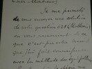 Robert William GENESE - Carte-lettre autographe sign&eacute;e, 1888. Robert William GENESE