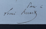 Louis Adrien HUART, Journaliste - LETTRE AUTOGRAPHE SIGN&Eacute;E, 1855. Louis Adrien HUART